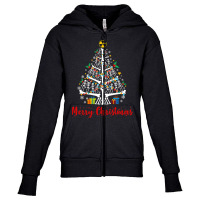 Christmas Tree Skeleton Xmas Radiology Radiologist Youth Zipper Hoodie | Artistshot