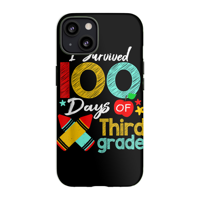 Colors Survived 100th Day Of 3rd Grade 100 Days Of School T Shirt Iphone 13 Case | Artistshot