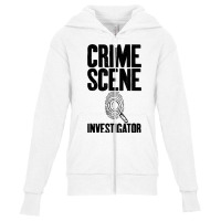 Crime Scene Investigator Private Detective Expert Graphic T Shirt Youth Zipper Hoodie | Artistshot