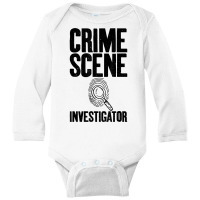 Crime Scene Investigator Private Detective Expert Graphic T Shirt Long Sleeve Baby Bodysuit | Artistshot