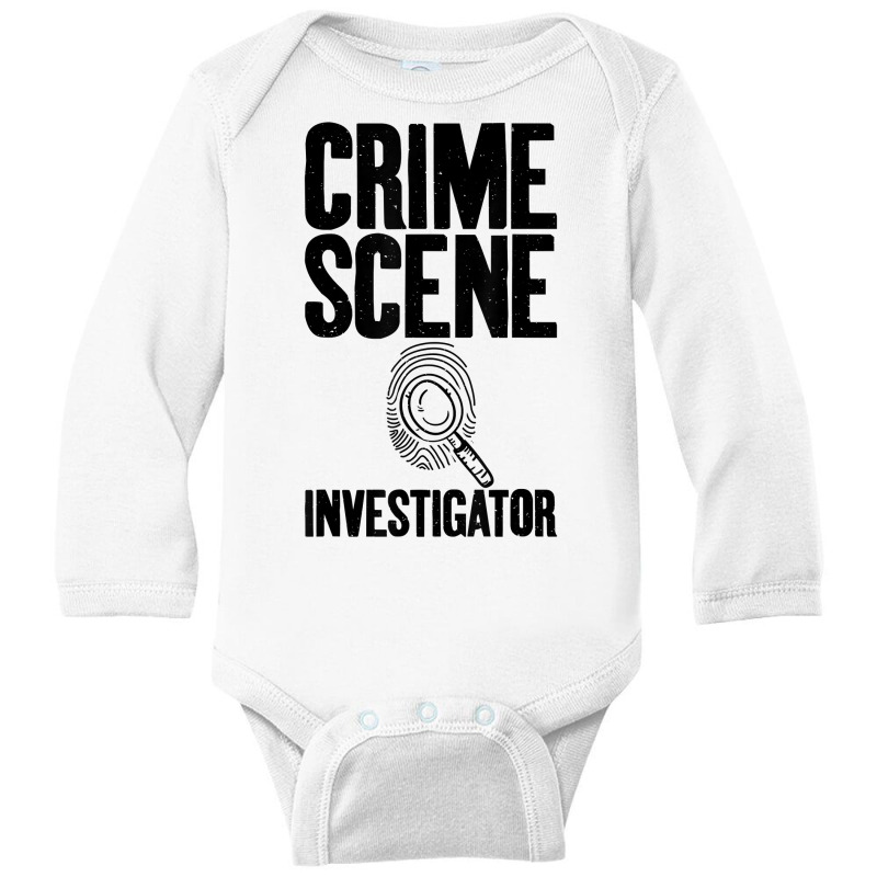 Crime Scene Investigator Private Detective Expert Graphic T Shirt Long Sleeve Baby Bodysuit by marge3nstbo | Artistshot