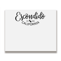 Escondido California State Map Escondido Ca Us City T Shirt Metal Print Horizontal | Artistshot