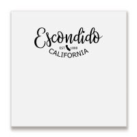 Escondido California State Map Escondido Ca Us City T Shirt Metal Print Square | Artistshot