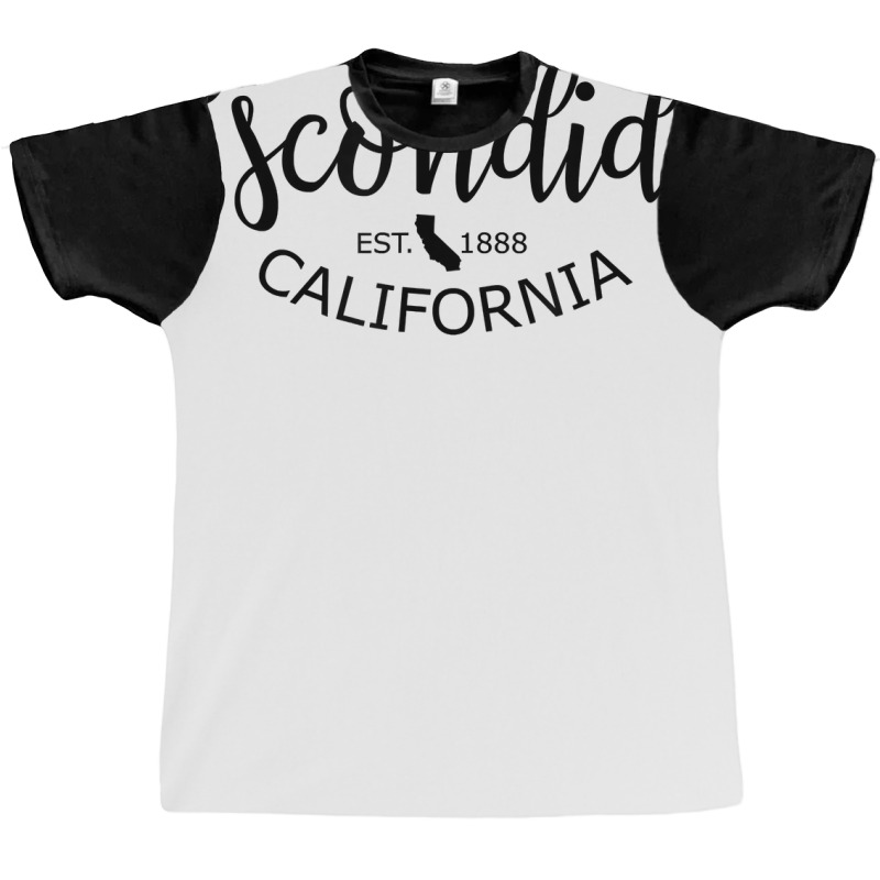 Escondido California State Map Escondido Ca Us City T Shirt Graphic T-shirt | Artistshot