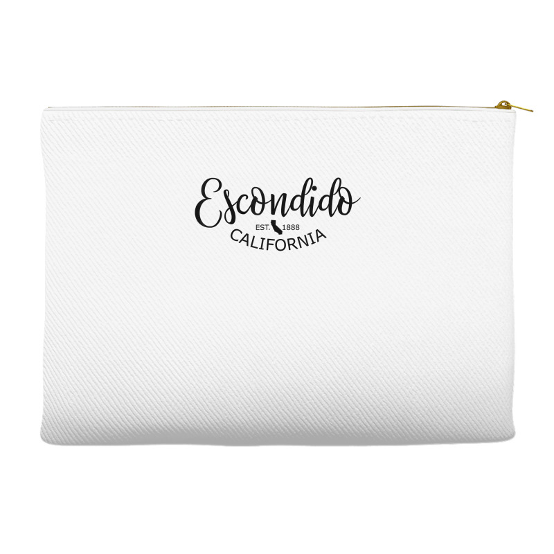 Escondido California State Map Escondido Ca Us City T Shirt Accessory Pouches | Artistshot