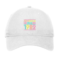 Awesome Since 1982 40th Birthday Gifts 40 Years Old Adjustable Cap | Artistshot