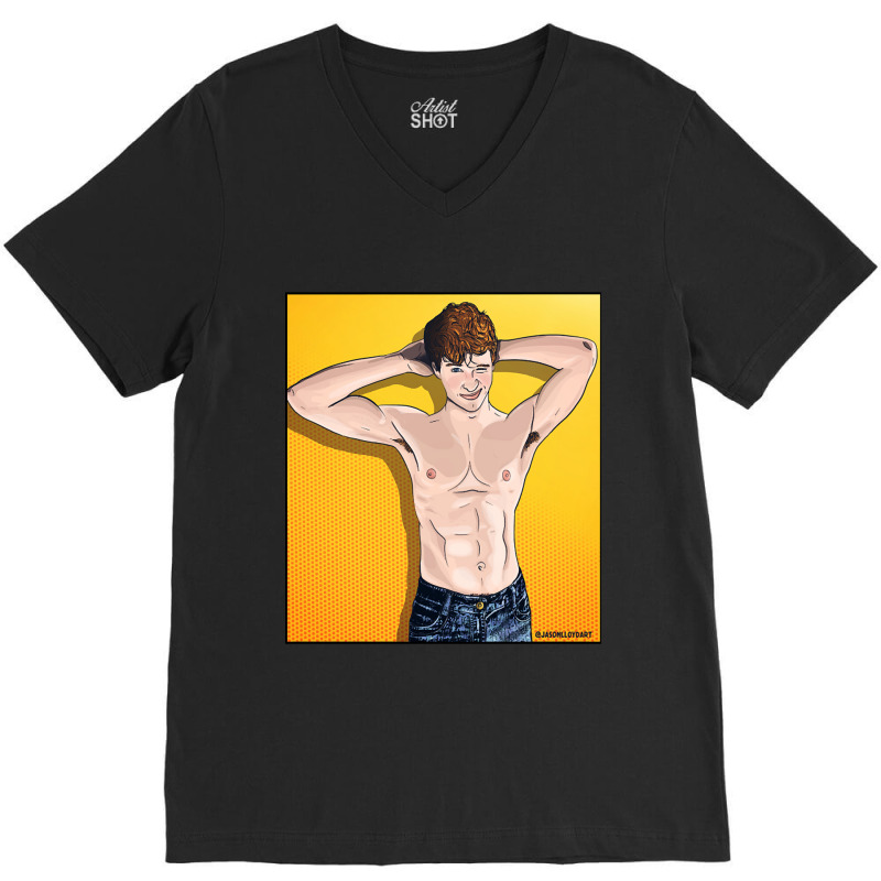 Winking Twink V-neck Tee | Artistshot