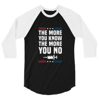 The More You Know The More You No Anti Vaccine Mandates Long Sleeve 3/4 Sleeve Shirt | Artistshot