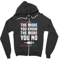 The More You Know The More You No Anti Vaccine Mandates Long Sleeve Zipper Hoodie | Artistshot