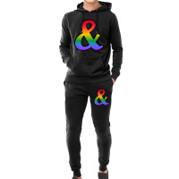 You And I Romantic Rainbow Ampersand Symbol For Queer Gay Lesbian Vale Hoodie & Jogger Set | Artistshot