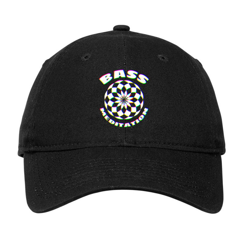 Edm Techno Bass Meditation Design Dance Rave Music Adjustable Cap by ElizabethAtist | Artistshot