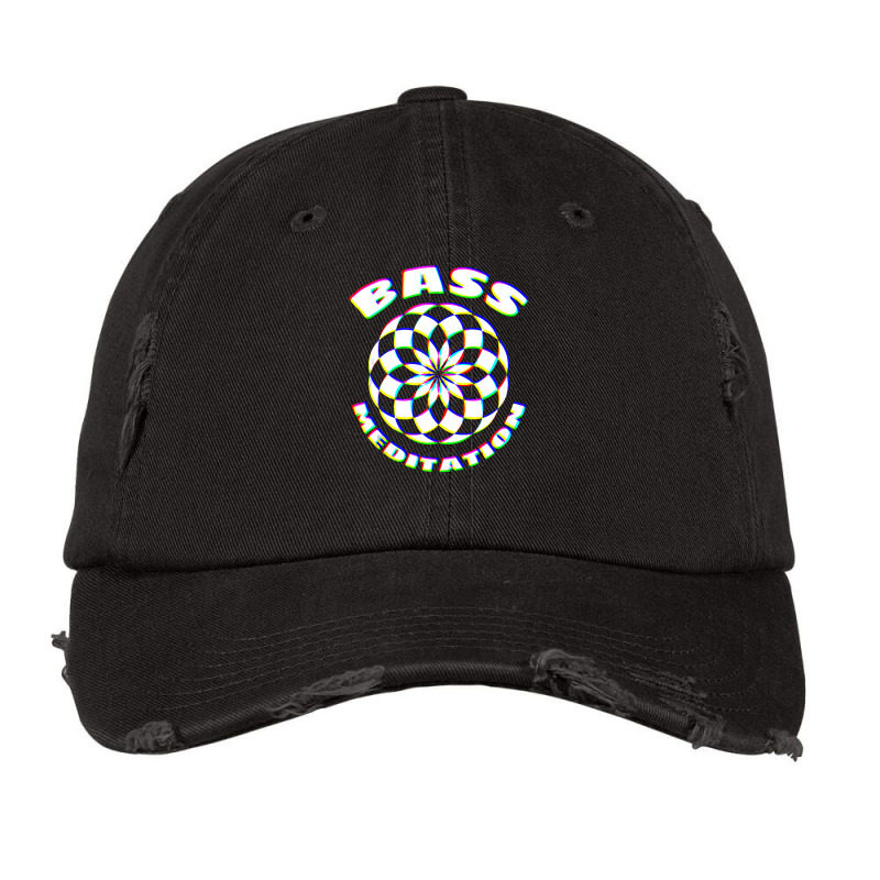 Edm Techno Bass Meditation Design Dance Rave Music Vintage Cap by ElizabethAtist | Artistshot