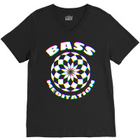 Edm Techno Bass Meditation Design Dance Rave Music V-neck Tee | Artistshot