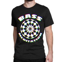 Edm Techno Bass Meditation Design Dance Rave Music Classic T-shirt | Artistshot