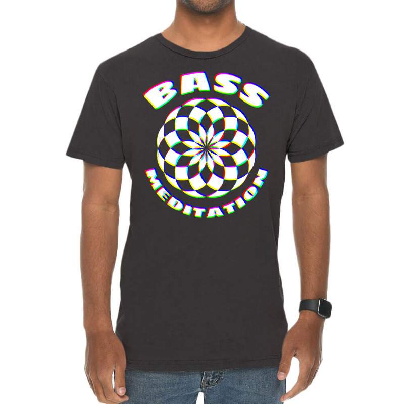 Edm Techno Bass Meditation Design Dance Rave Music Vintage T-Shirt by ElizabethAtist | Artistshot