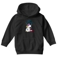 Nerd And Magical Unicorn Youth Hoodie | Artistshot