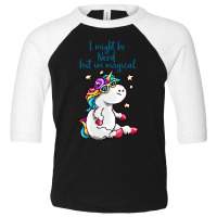 Nerd And Magical Unicorn Toddler 3/4 Sleeve Tee | Artistshot