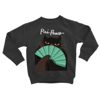 Pai Paws Black Cat Toddler Sweatshirt | Artistshot