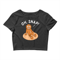 Oh Snap Freak Funny Amputee Prosthetic Surgery Graphic Crop Top | Artistshot