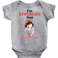 Diabetic Type 1 2 Awareness I'm Stronger Than Diabetes Gift T Shirt Baby Bodysuit | Artistshot