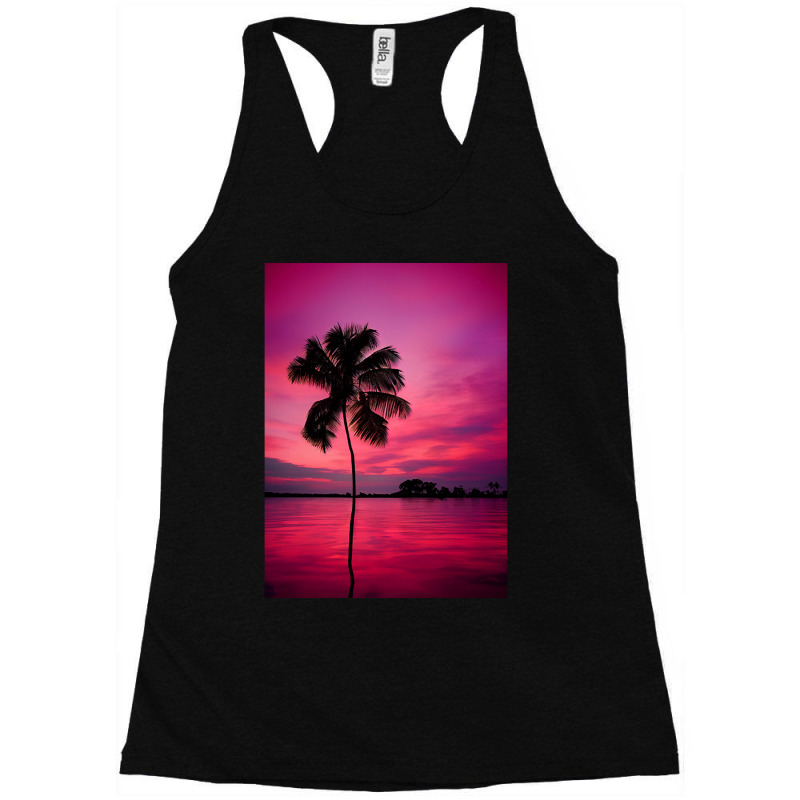 Palm Tree At A Sunset Racerback Tank by mckeebeckett3l9yxd | Artistshot