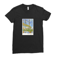 Poplars In The Sun Ladies Fitted T-shirt | Artistshot