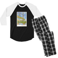 Poplars In The Sun Men's 3/4 Sleeve Pajama Set | Artistshot