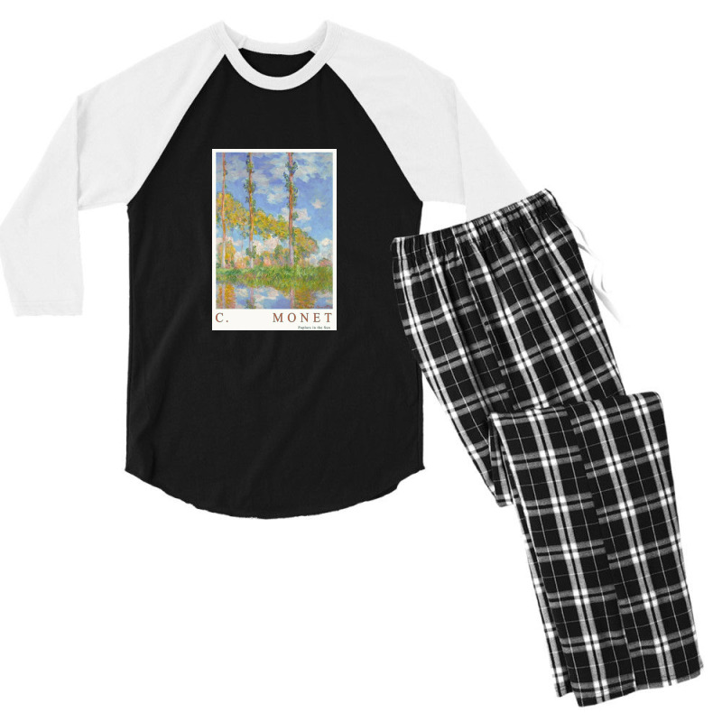 Poplars In The Sun Men's 3/4 Sleeve Pajama Set by josephjchoi64 | Artistshot