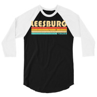 Leesburg Va Virginia City Home Roots Retro 70s 80s 3/4 Sleeve Shirt | Artistshot