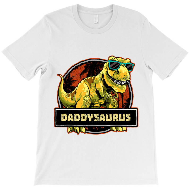 Daddysaurus Fathers Day T Rex Dinosaur Daddy Saurus Men T-shirt | Artistshot