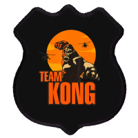 Team Kong Taking Over The City And Helicopters Sunset Shield Patch | Artistshot