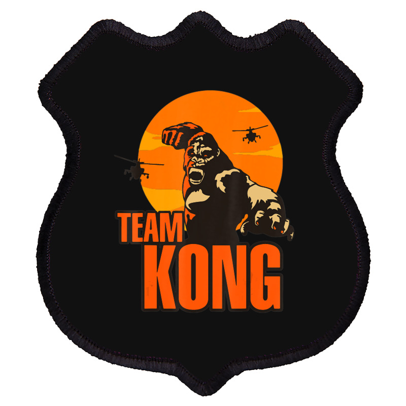 Team Kong Taking Over The City And Helicopters Sunset Shield Patch | Artistshot