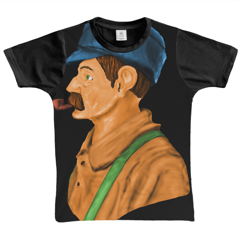 Man With Tobacco Pipe Graphic Youth T-shirt by Jankonen637 | Artistshot