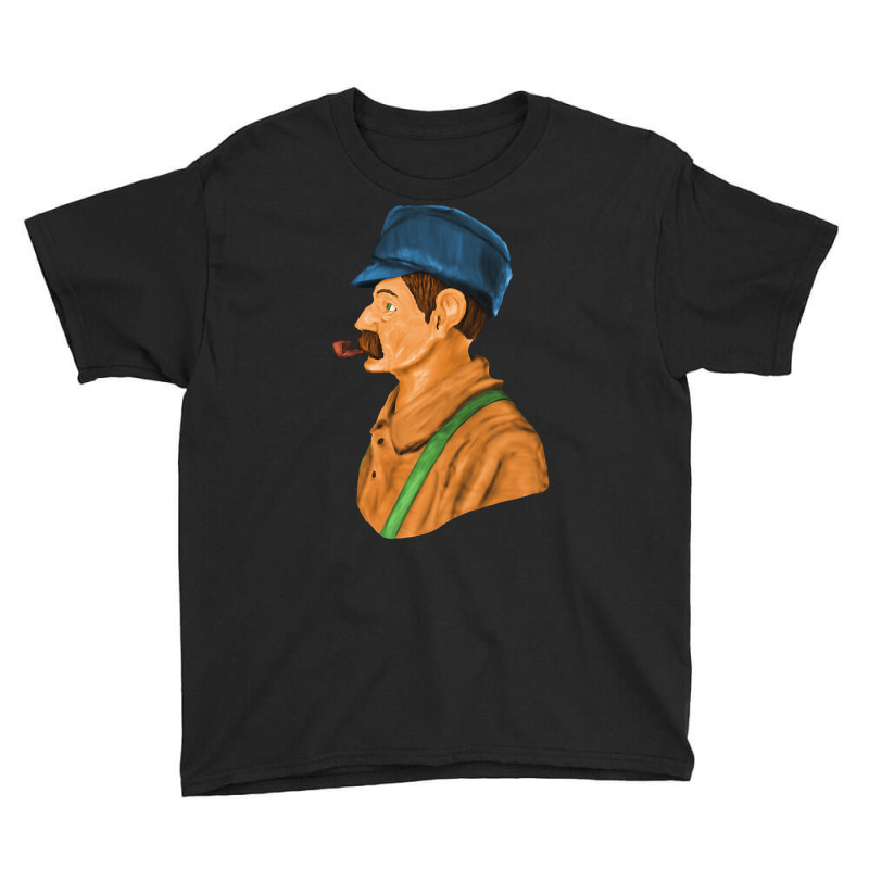 Man With Tobacco Pipe Youth Tee by Jankonen637 | Artistshot