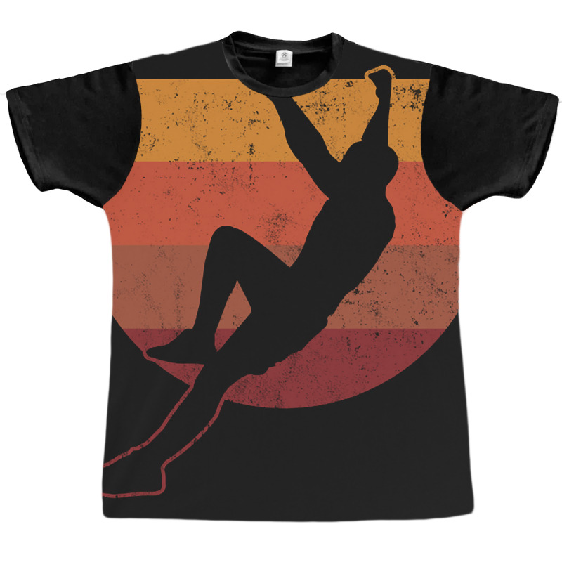 Rock Climbing Bouldering Climber Vintage Graphic T-shirt | Artistshot