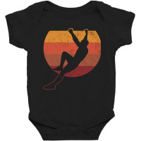 Rock Climbing Bouldering Climber Vintage Baby Bodysuit | Artistshot