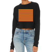 Red Yellow Stripes Cropped Sweater | Artistshot