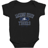 Jackson State Tigers Varsity Officially Licensed White Baby Bodysuit | Artistshot