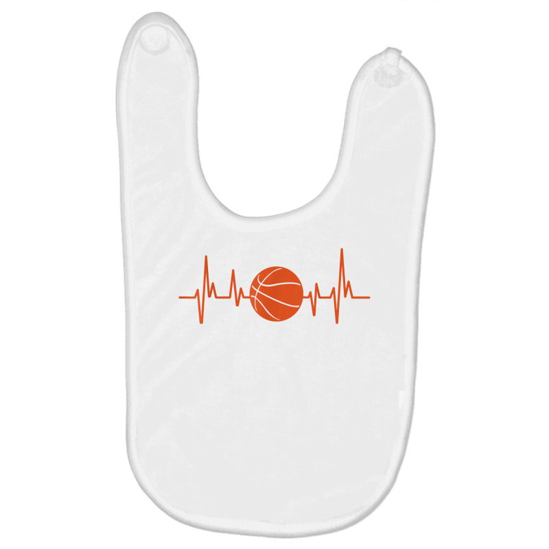 Bball Tshirt Heartbeat Basketball Tshirt Baby Bibs | Artistshot