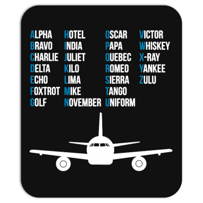 Pilot Phonetic Alphabet Merch Mousepad Designed By Willo