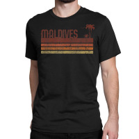 Maldives Vintage 70s 80s Vacation Classic T-shirt | Artistshot