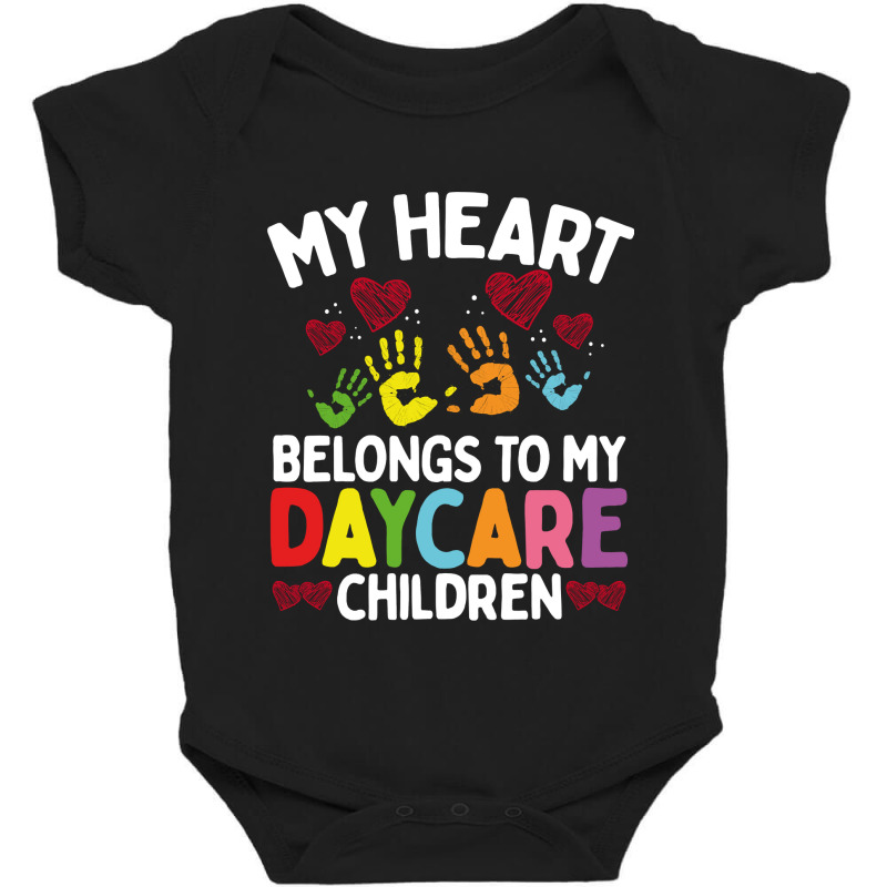 Childcare Teacher My Heart Belongs To My Daycare Provider Baby Bodysuit by PeterArtist | Artistshot