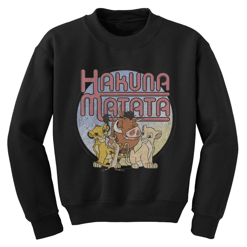 Lion King Retro Hakuna Matata Simba And Friends Youth Sweatshirt by rastyrocl | Artistshot