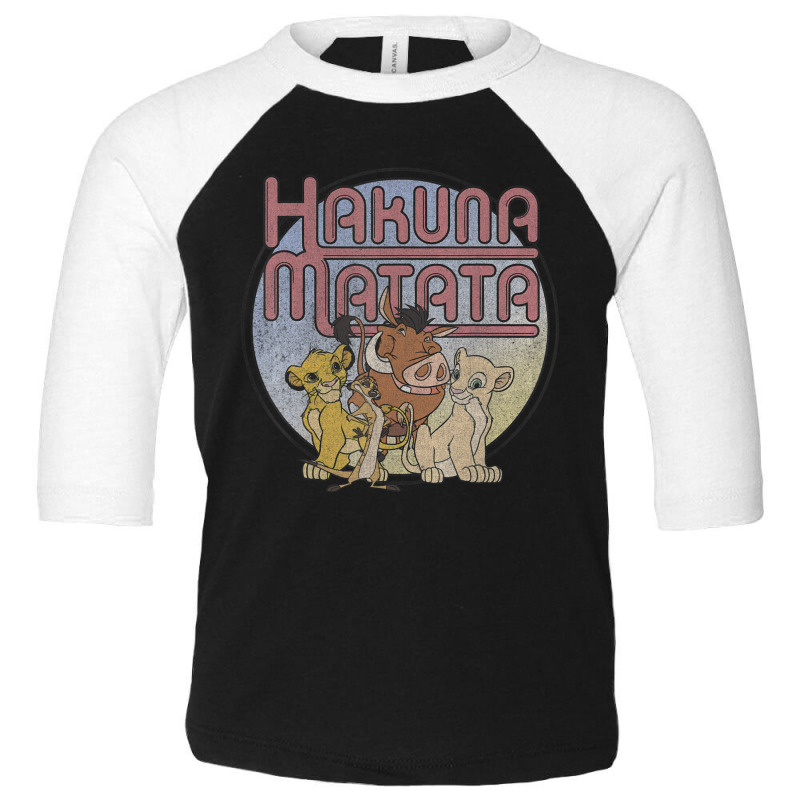 Lion King Retro Hakuna Matata Simba And Friends Toddler 3/4 Sleeve Tee by rastyrocl | Artistshot