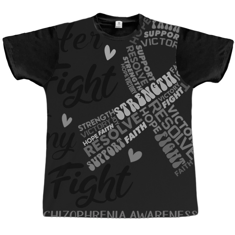 Schizophrenia Awareness Her Fight Is My Fight Graphic T-shirt | Artistshot