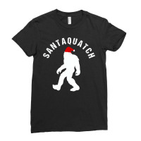 Santaquatch  Funny Tall Santa Costume  For Christmas Ladies Fitted T-shirt | Artistshot