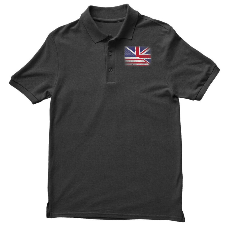 British American Flag  Great Britain Union Jack Men's Polo Shirt | Artistshot