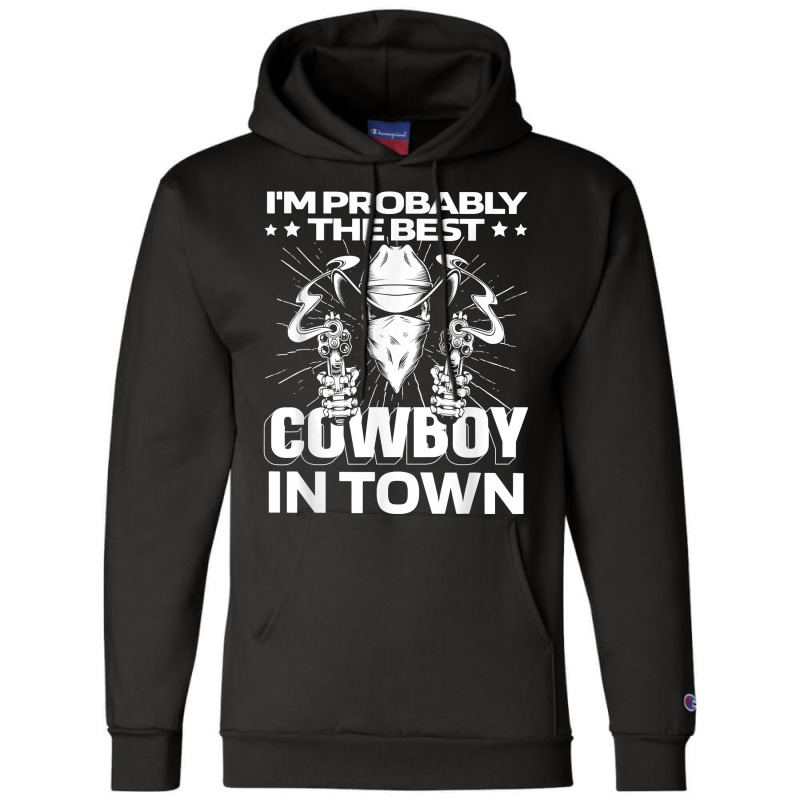 Guns Western Riding   Horse Horseman Rodeo Cowboy T Shirt Champion Hoodie by gswarnkab | Artistshot