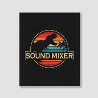 Sound Mixer Dinosaur Portrait Canvas Print | Artistshot