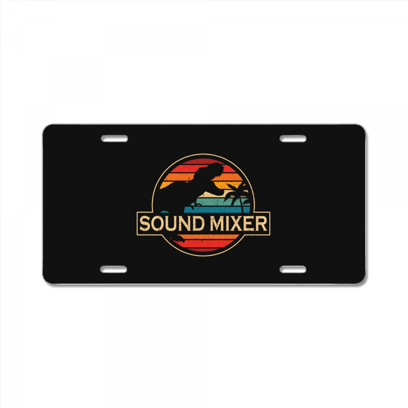 Sound Mixer Dinosaur License Plate | Artistshot